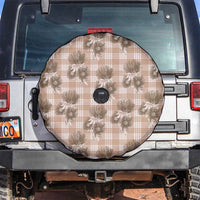 Brown Palaka Hawaii Spare Tire Cover Hawaiian Lehua Blossoms LT05 Brown - Polynesian Pride