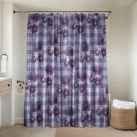 Purple Palaka Hawaii Bathroom Set Hawaiian Lehua Blossoms