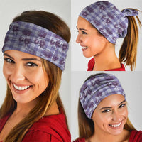 Purple Palaka Hawaii Neck Gaiter Hawaiian Lehua Blossoms