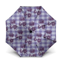 Purple Palaka Hawaii Umbrella Hawaiian Lehua Blossoms