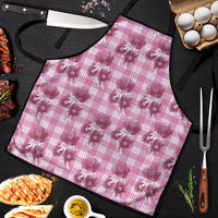 Pink Palaka Hawaii Apron Hawaiian Lehua Blossoms