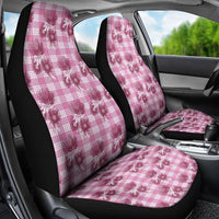 Pink Palaka Hawaii Car Seat Cover Hawaiian Lehua Blossoms LT05 - Polynesian Pride
