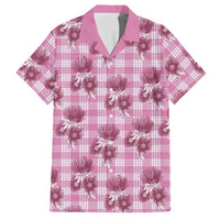 Pink Palaka Hawaii Hawaiian Shirt Hawaiian Lehua Blossoms LT05 Pink - Polynesian Pride