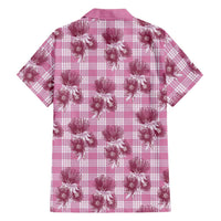 Pink Palaka Hawaii Hawaiian Shirt Hawaiian Lehua Blossoms LT05 - Polynesian Pride