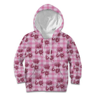 Pink Palaka Hawaii Kid Hoodie Hawaiian Lehua Blossoms LT05 Hoodie Pink - Polynesian Pride