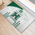 Custom Hawaii Football Rubber Doormat Rainbow Warriors Kakau Pattern LT05 - Polynesian Pride