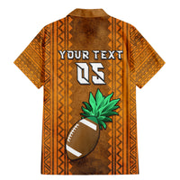 Custom Hawaii Honolulu Football Bowl Family Matching Mermaid Dress and Hawaiian Shirt Simple Style LT05 - Polynesian Pride