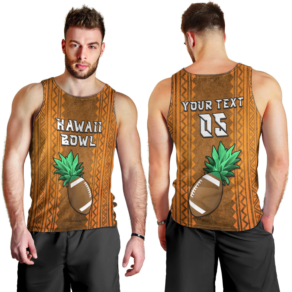 Custom Hawaii Honolulu Football Bowl Men Tank Top Simple Style LT05 - Polynesian Pride