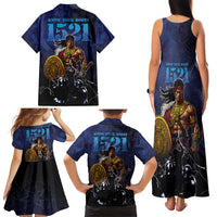 Philippines The First Hero Family Matching Tank Maxi Dress and Hawaiian Shirt Lapu Lapu Know Your Roots