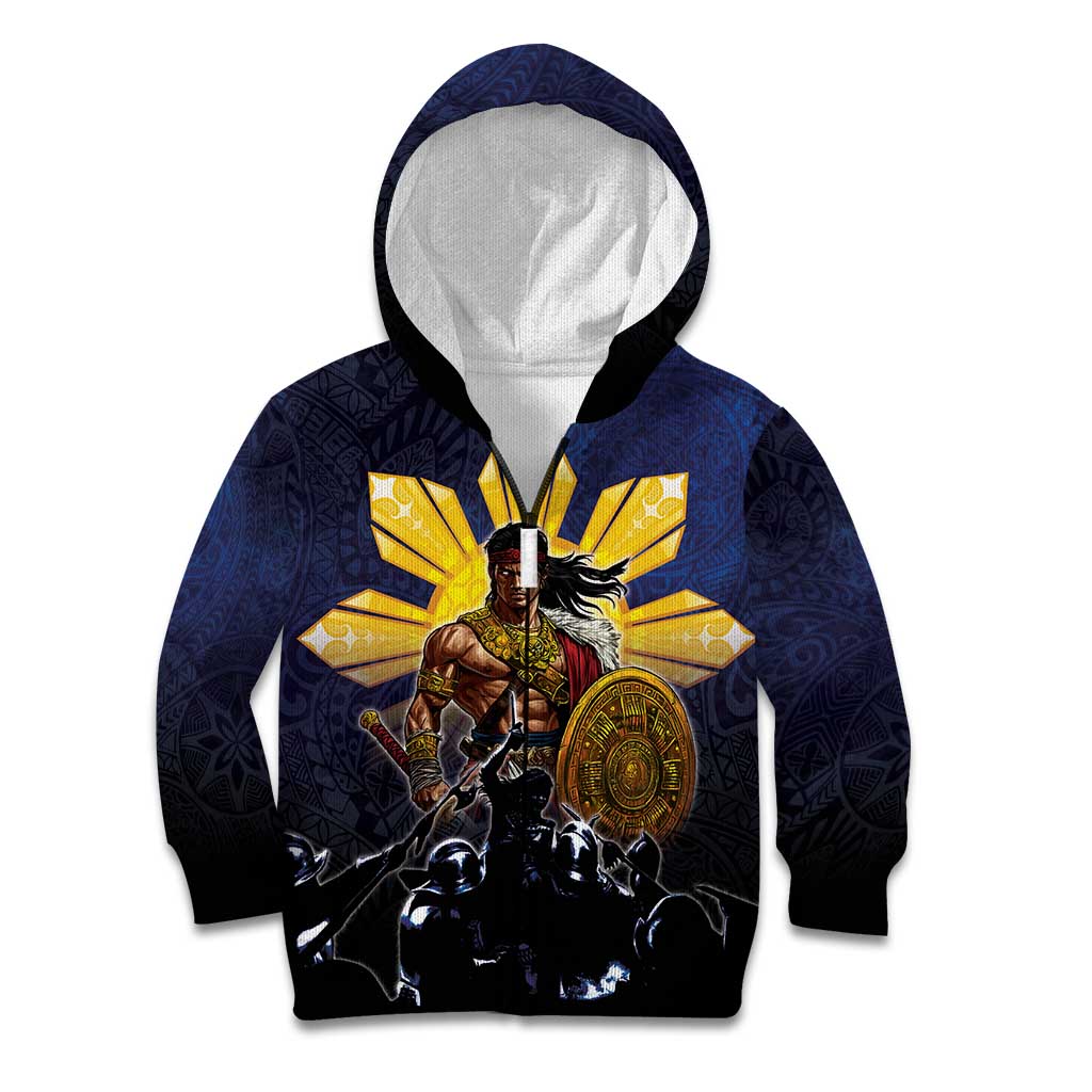 Philippines The First Hero Kid Hoodie Lapu Lapu Know Your Roots