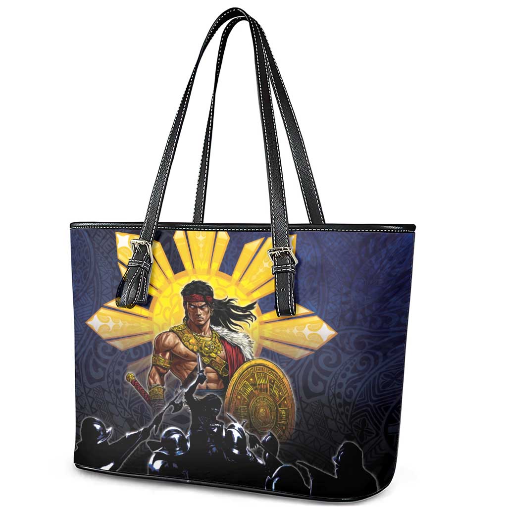 Philippines The First Hero Leather Tote Bag Lapu Lapu Know Your Roots