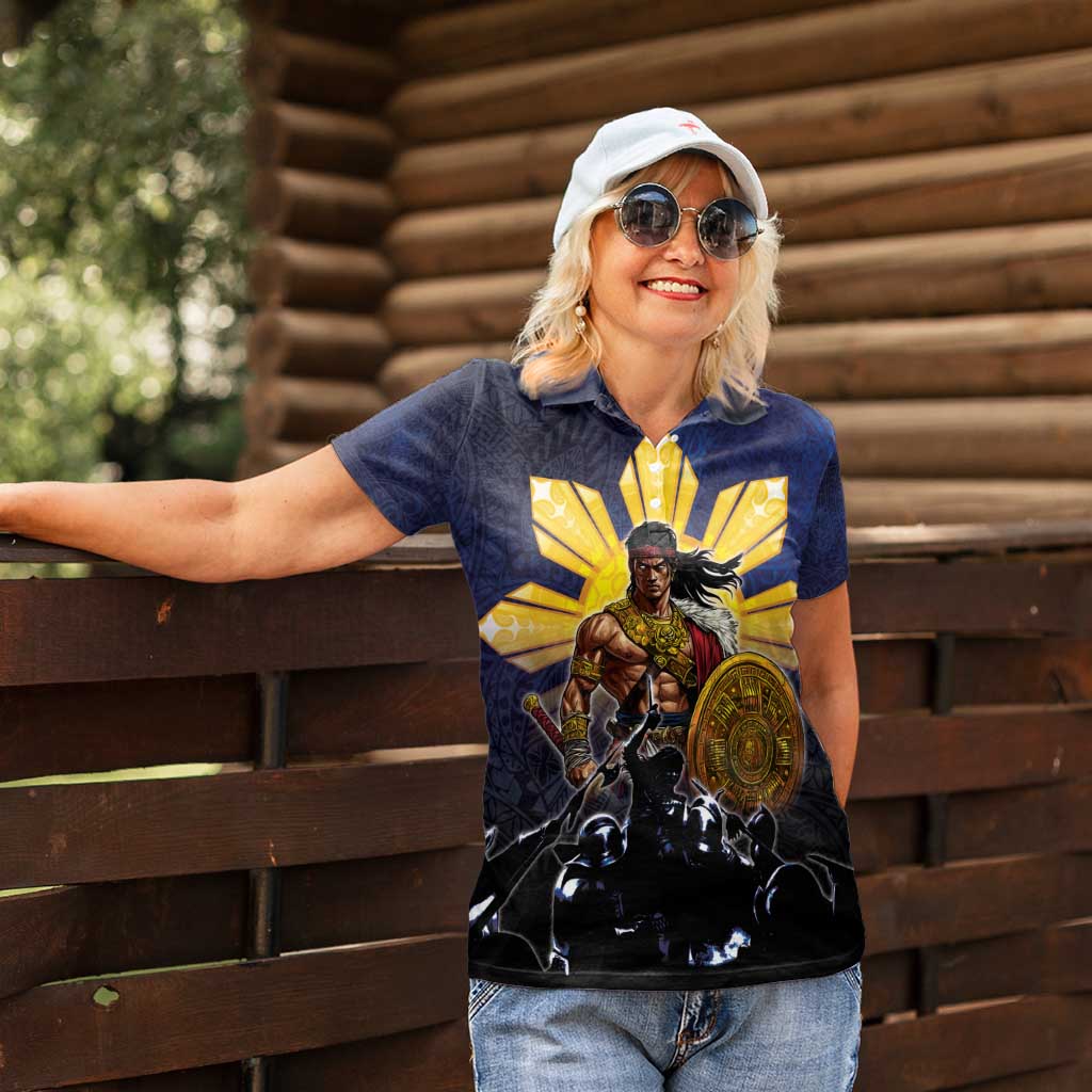 Philippines The First Hero Women Polo Shirt Lapu Lapu Know Your Roots