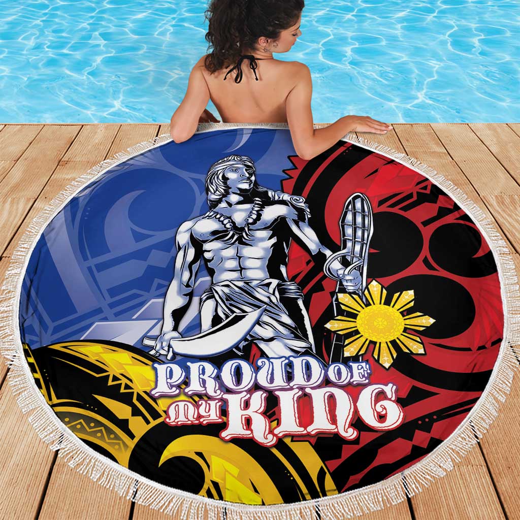Philippines Lapu-Lapu Beach Blanket Proud Of My King
