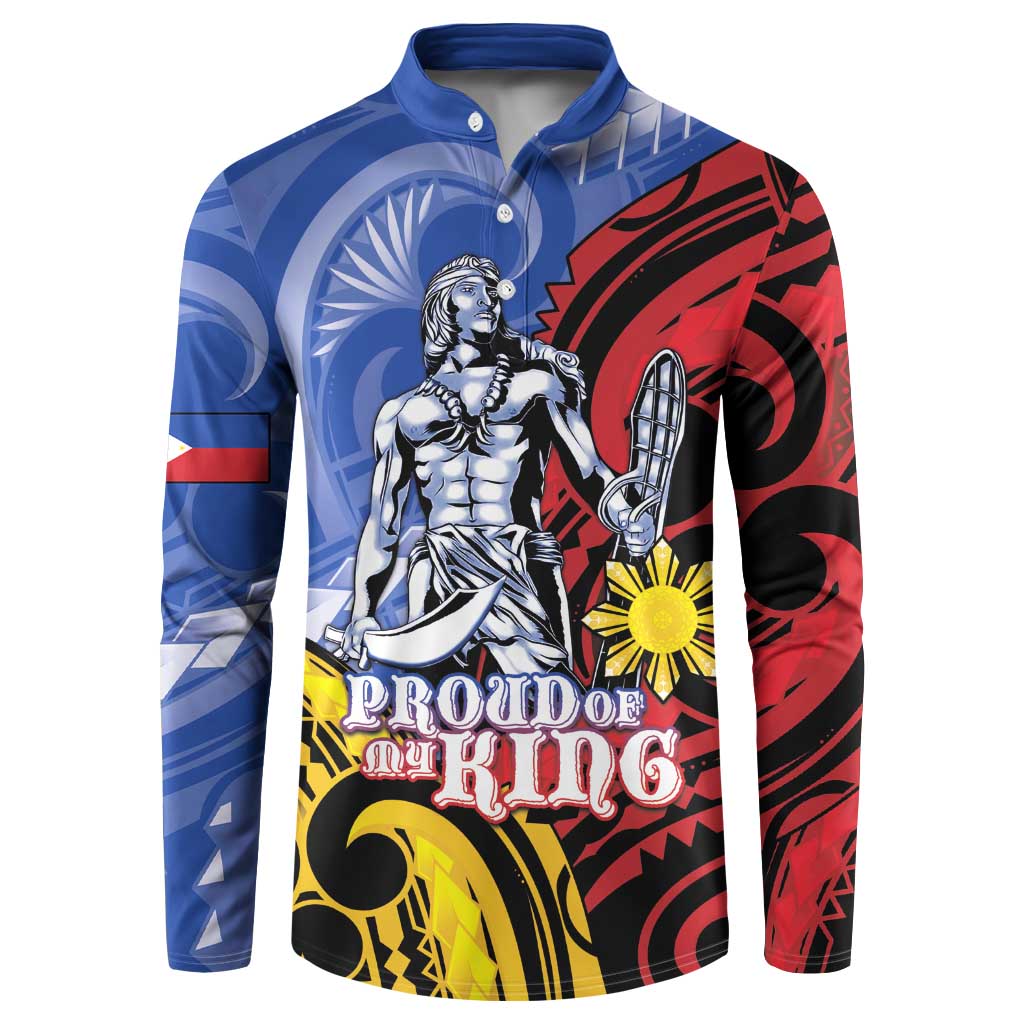 Philippines Lapu-Lapu Button Sweatshirt Proud Of My King