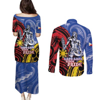 Philippines Lapu-Lapu Couples Matching Puletasi and Long Sleeve Button Shirt Proud Of My King