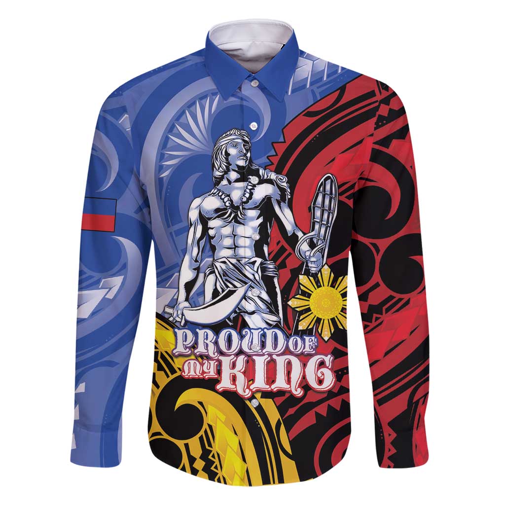 Philippines Lapu-Lapu Family Matching Long Sleeve Bodycon Dress and Hawaiian Shirt Proud Of My King