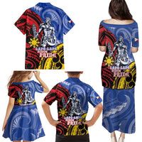 Philippines Lapu-Lapu Family Matching Puletasi and Hawaiian Shirt Proud Of My King