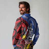 Philippines Lapu-Lapu Long Sleeve Polo Shirt Proud Of My King