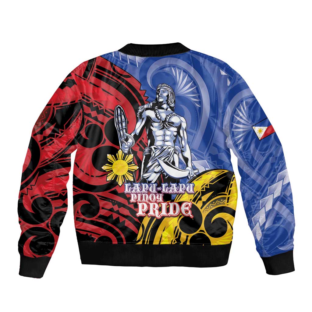 Philippines Lapu-Lapu Sleeve Zip Bomber Jacket Proud Of My King