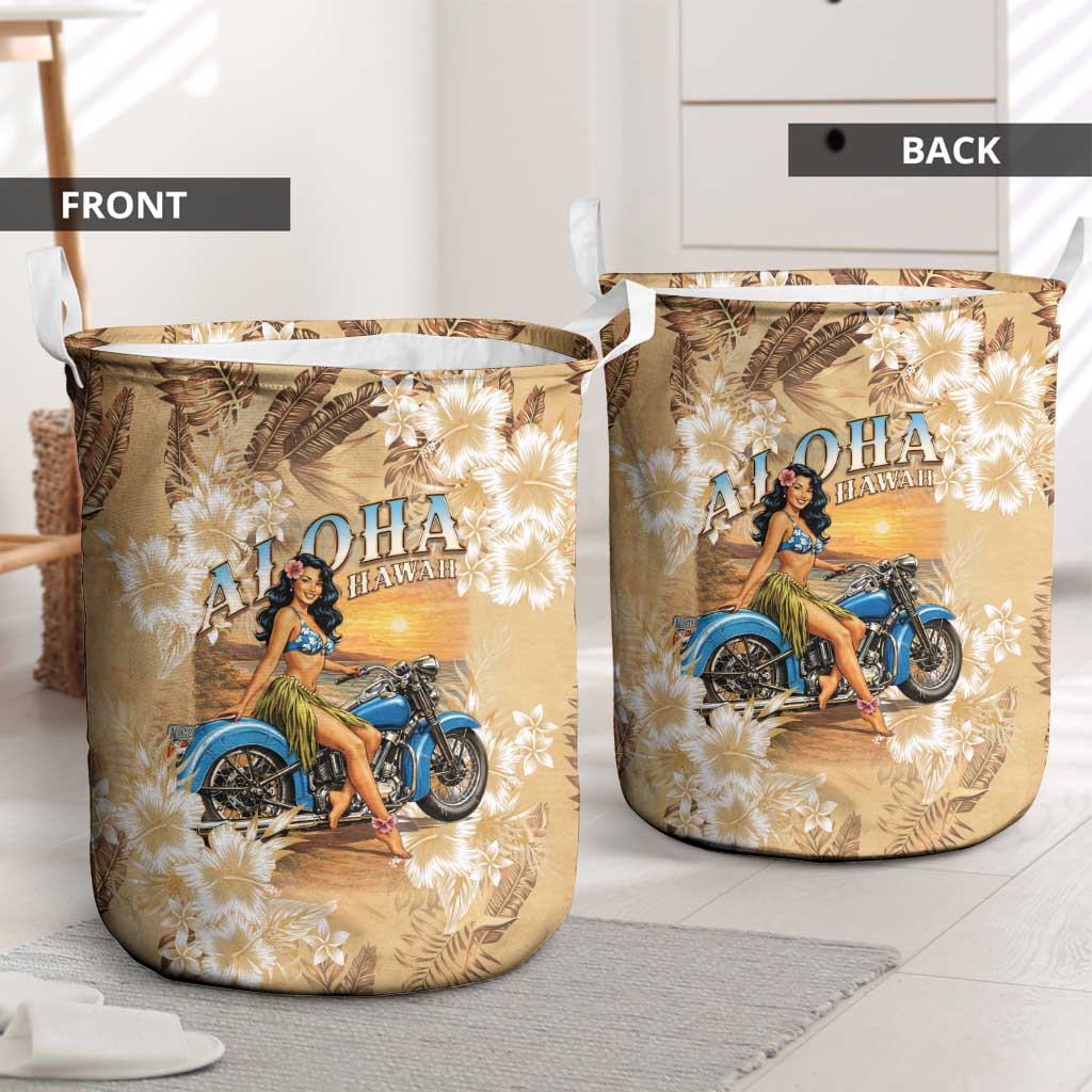 Aloha Hawaii Biker Laundry Basket Ride To Paradise LT05 - Polynesian Pride