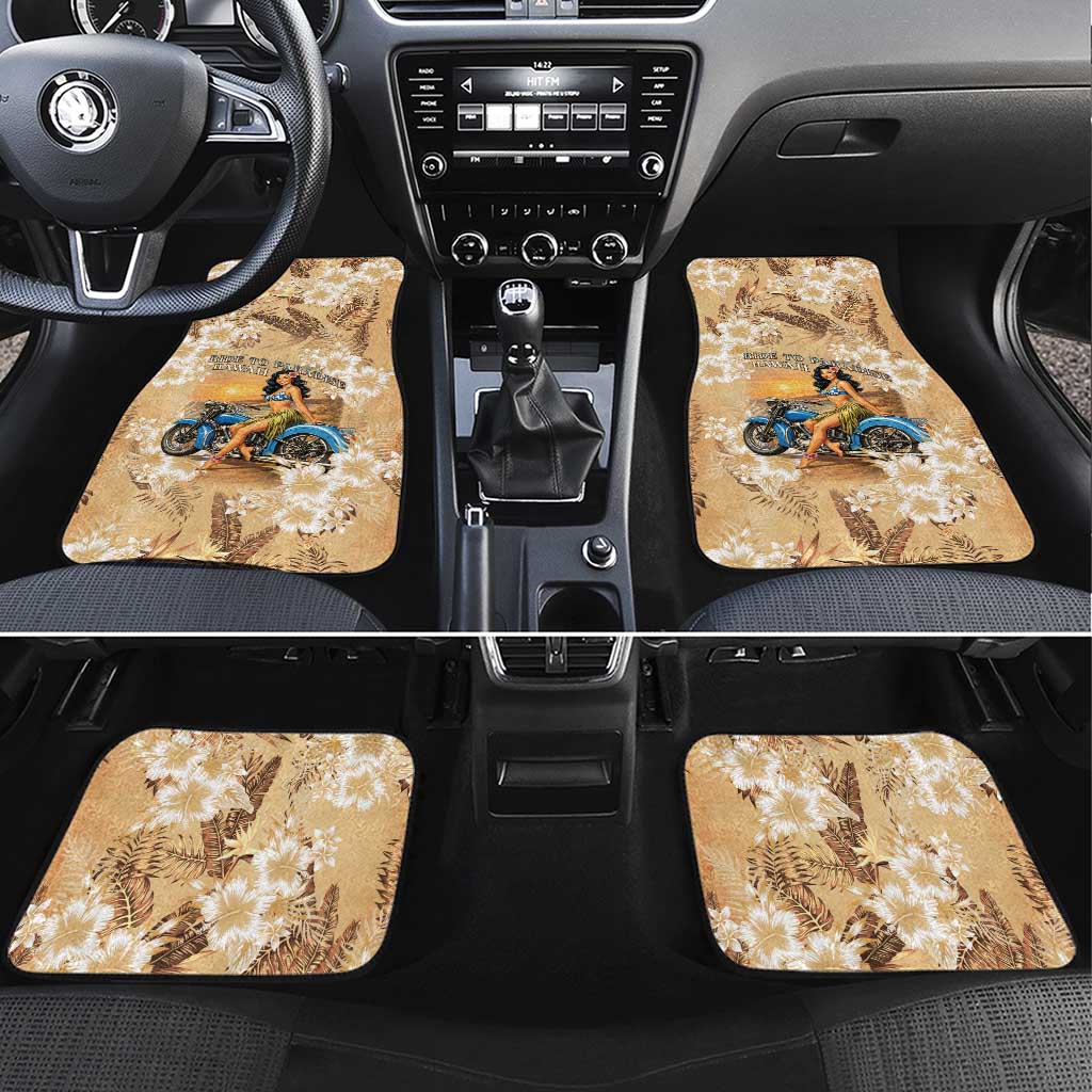Aloha Hawaii Biker Car Mats Ride To Paradise