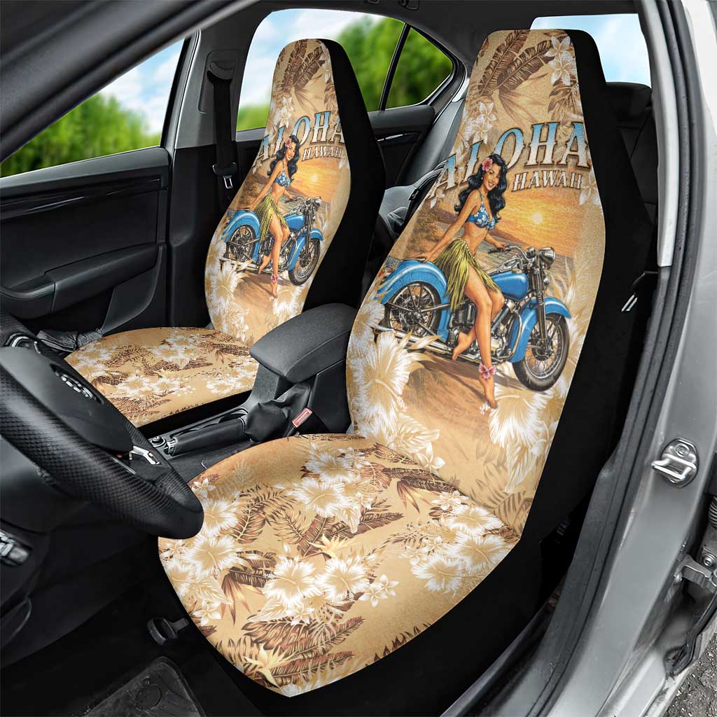 Aloha Hawaii Biker Car Seat Cover Ride To Paradise LT05 - Polynesian Pride