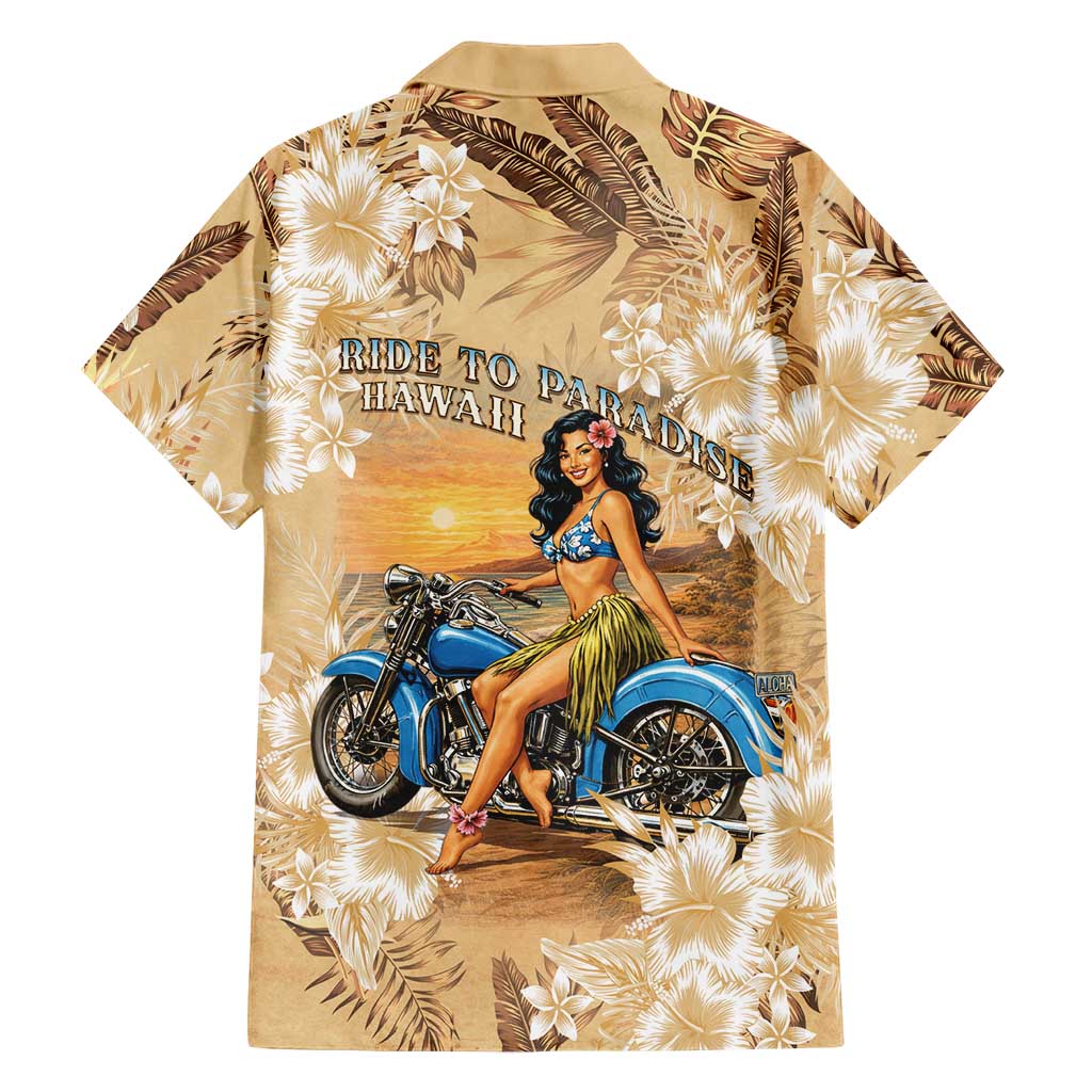 Aloha Hawaii Biker Family Matching Mermaid Dress and Hawaiian Shirt Ride To Paradise LT05 - Polynesian Pride