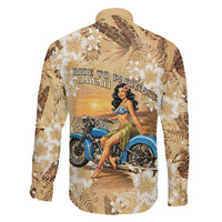 Aloha Hawaii Biker Family Matching Summer Maxi Dress and Hawaiian Shirt Ride To Paradise