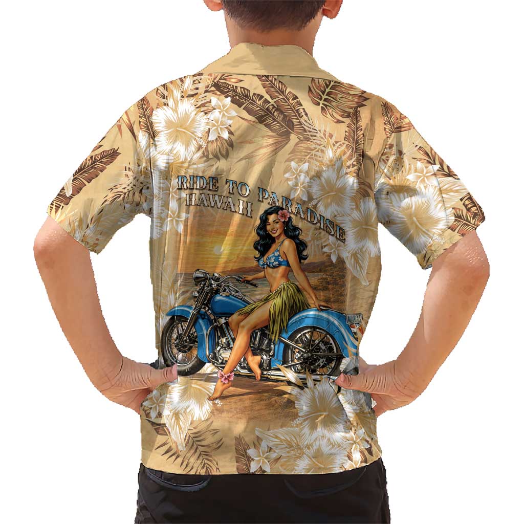 Aloha Hawaii Biker Hawaiian Shirt Ride To Paradise LT05 - Polynesian Pride