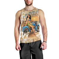 Aloha Hawaii Biker Men Tank Top Ride To Paradise