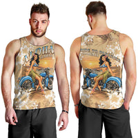 Aloha Hawaii Biker Men Tank Top Ride To Paradise