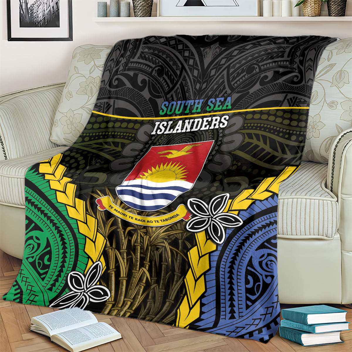 South Sea Islanders And Gilbert Islands Blanket Kanakas Polynesian Pattern