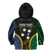 Personalised South Sea Islanders And Gilbert Islands Kid Hoodie Kanakas Polynesian Pattern