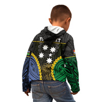 Personalised South Sea Islanders And Gilbert Islands Kid Hoodie Kanakas Polynesian Pattern