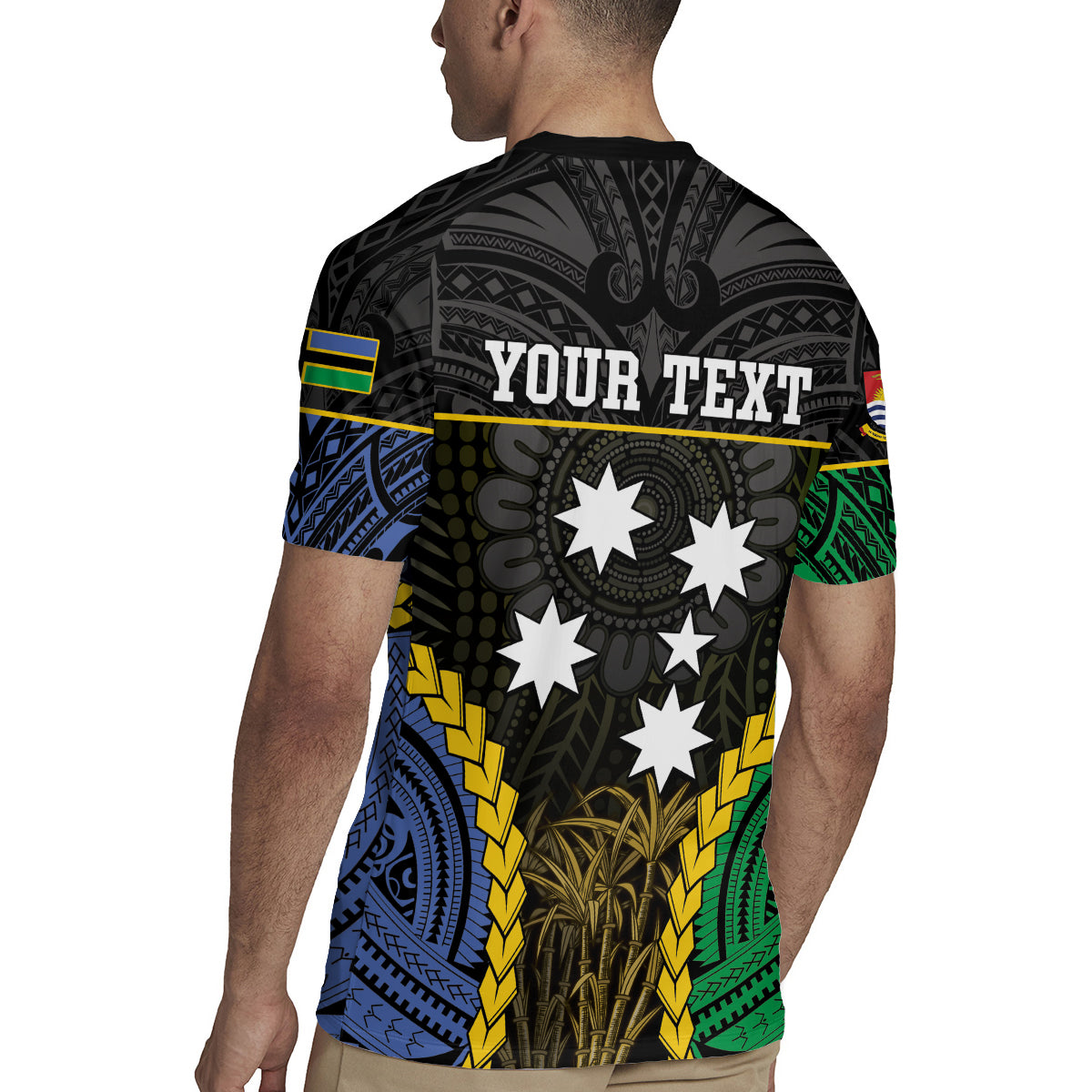 Personalised South Sea Islanders And Gilbert Islands Rugby Jersey Kanakas Polynesian Pattern