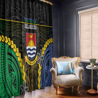 South Sea Islanders And Gilbert Islands Window Curtain Kanakas Polynesian Pattern