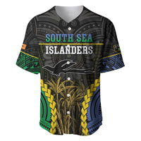 Personalised South Sea Islanders And New Ireland Baseball Jersey Kanakas Polynesian Pattern