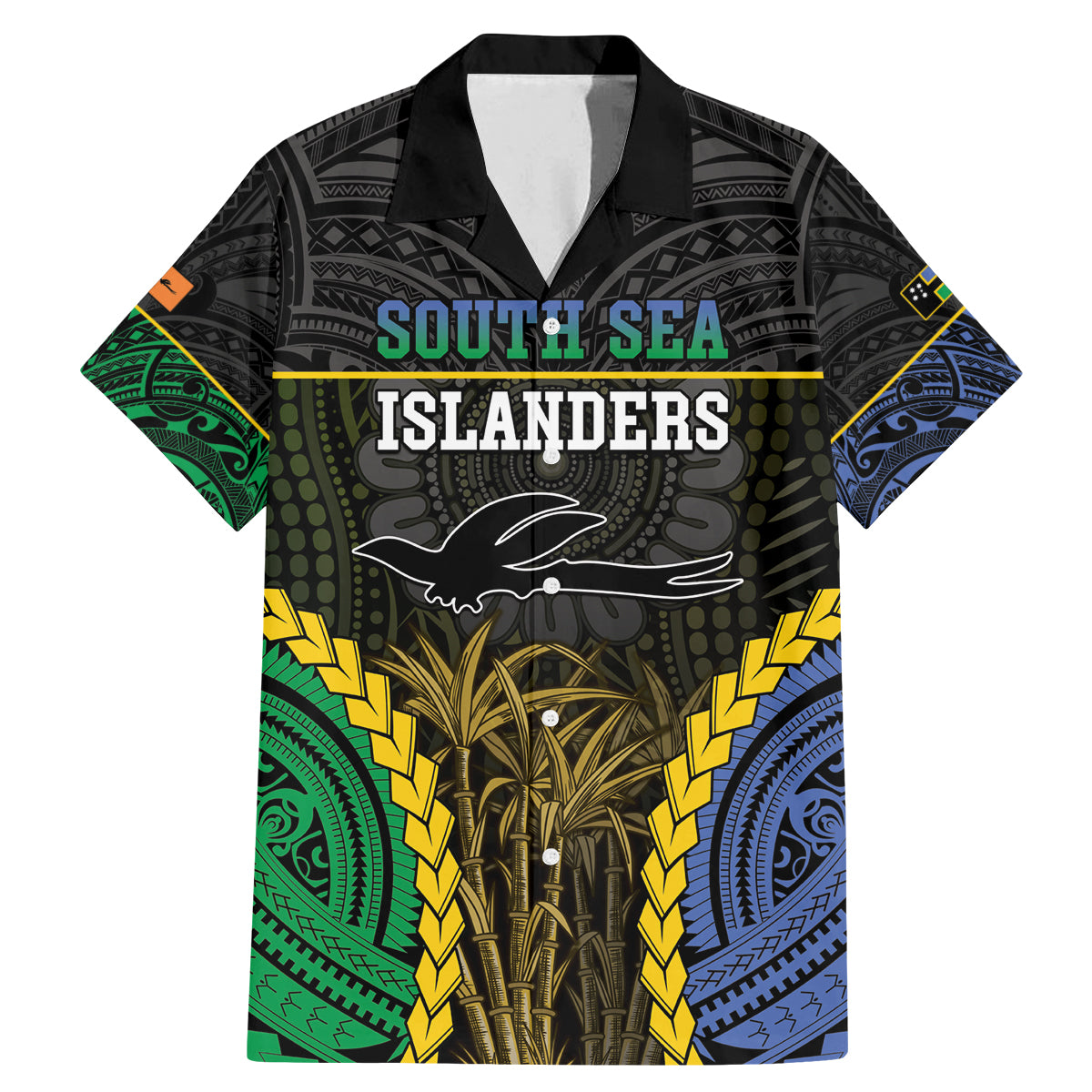 Personalised South Sea Islanders And New Ireland Family Matching Mermaid Dress and Hawaiian Shirt Kanakas Polynesian Pattern