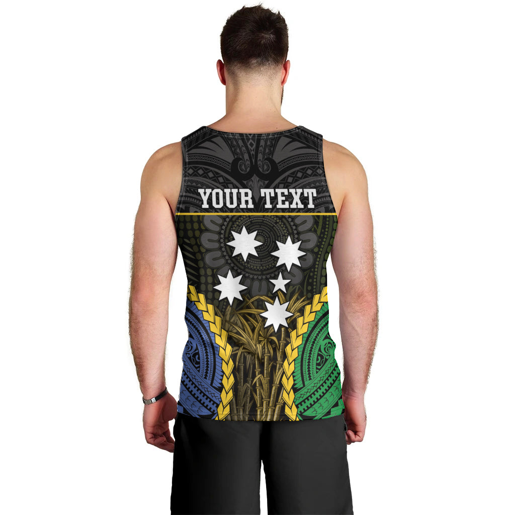 Personalised South Sea Islanders And New Ireland Men Tank Top Kanakas Polynesian Pattern