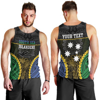 Personalised South Sea Islanders And New Ireland Men Tank Top Kanakas Polynesian Pattern