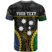 Personalised South Sea Islanders And New Ireland T Shirt Kanakas Polynesian Pattern