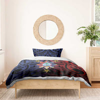 Philippines Guam Bedding Set Filipino Sun With Guaman Seal