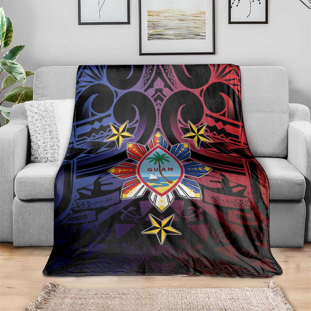Philippines Guam Blanket Filipino Sun With Guaman Seal