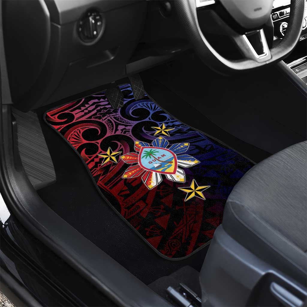 Philippines Guam Car Mats Filipino Sun With Guaman Seal