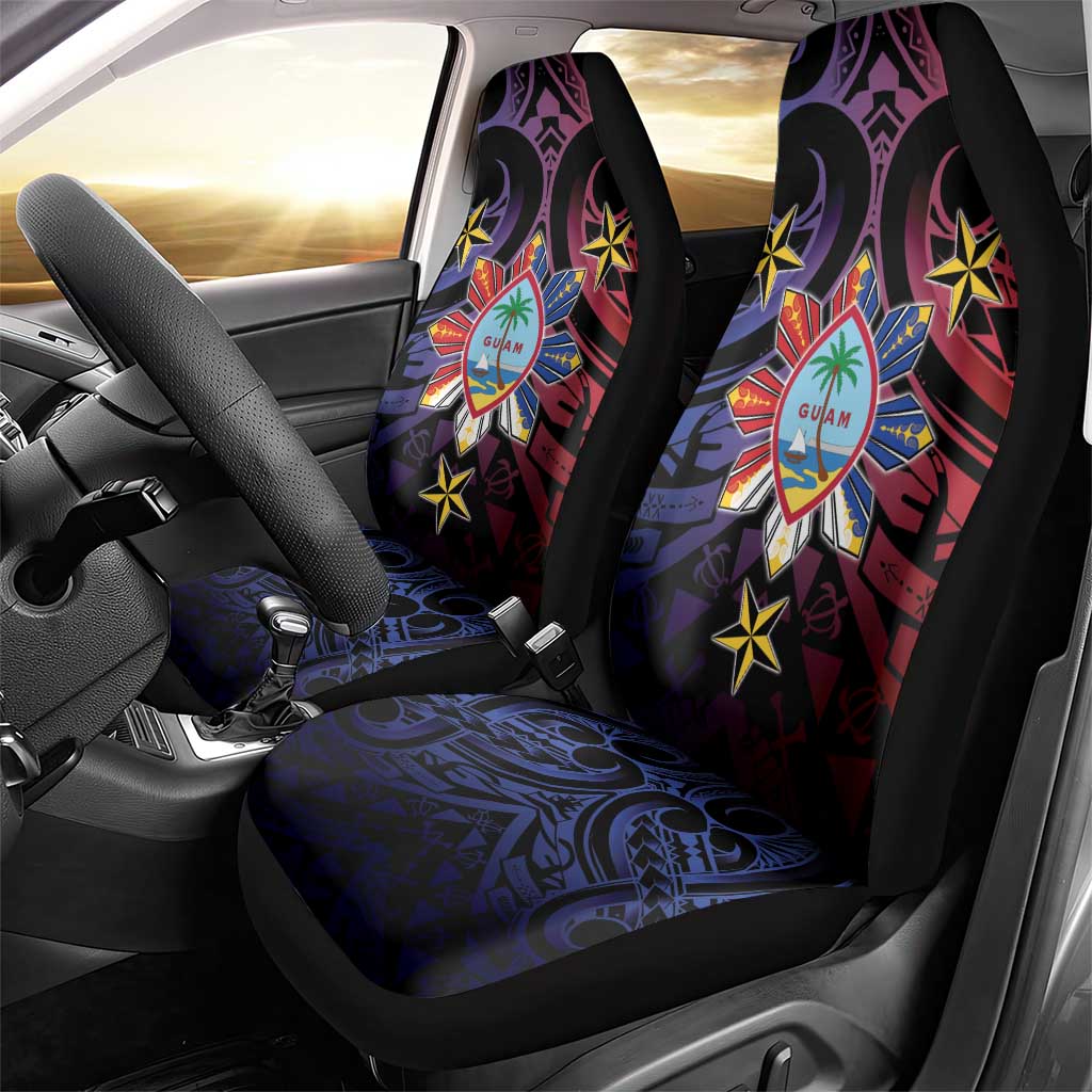 Philippines Guam Car Seat Cover Filipino Sun With Guaman Seal