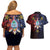 Philippines Guam Couples Matching Off Shoulder Short Dress and Hawaiian Shirt Filipino Sun With Guaman Seal