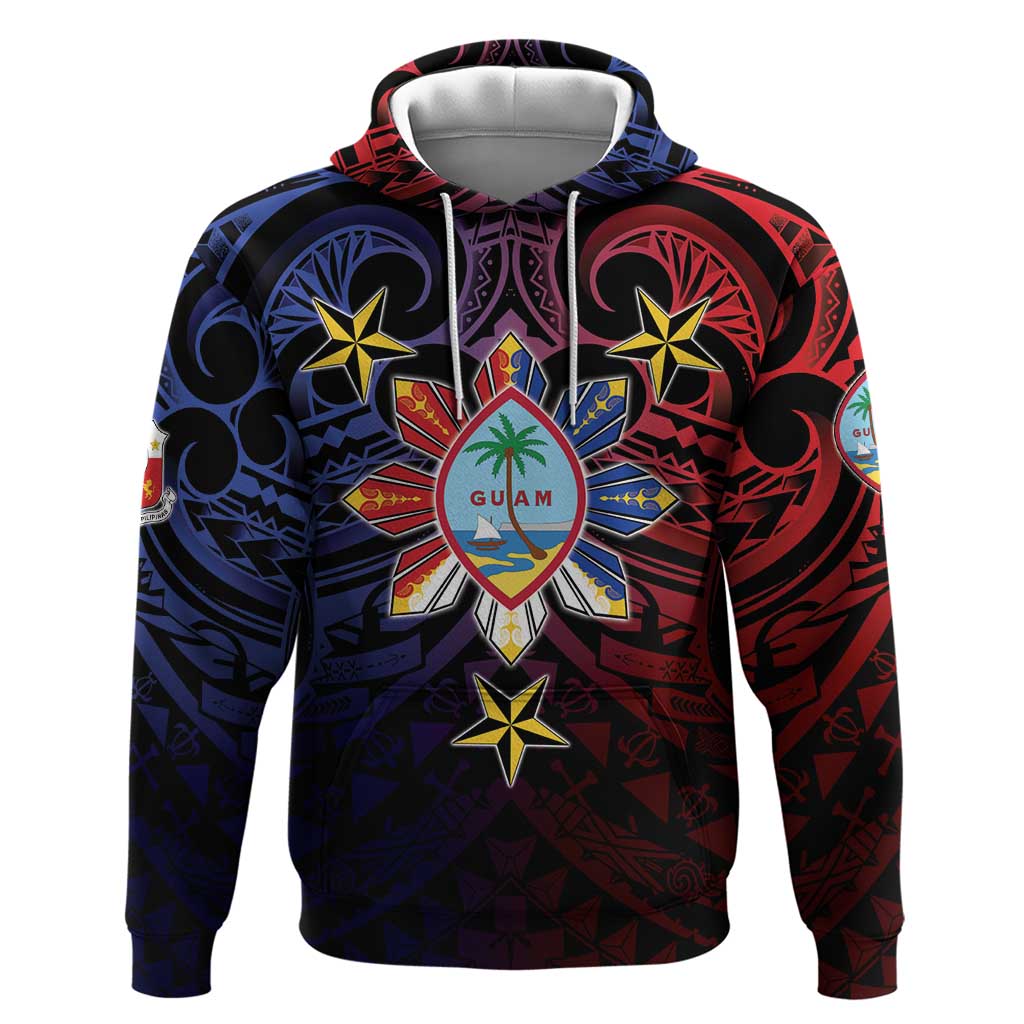 Philippines Guam Hoodie Filipino Sun With Guaman Seal