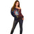 Philippines Guam Off Shoulder Sweater Filipino Sun With Guaman Seal