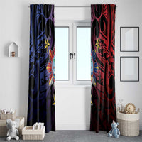 Philippines Guam Window Curtain Filipino Sun With Guaman Seal
