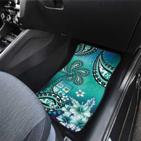 Fiji Born Indian Car Mats Palm Paisley With Tapa Pattern
